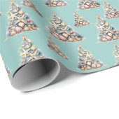 Papier Cadeau Beach Christmas (Coin rond)