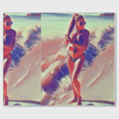 Papier Cadeau Beach Girl Thunder_Cove (Plat)