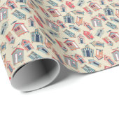 Papier Cadeau Beach Hut (Coin rond)