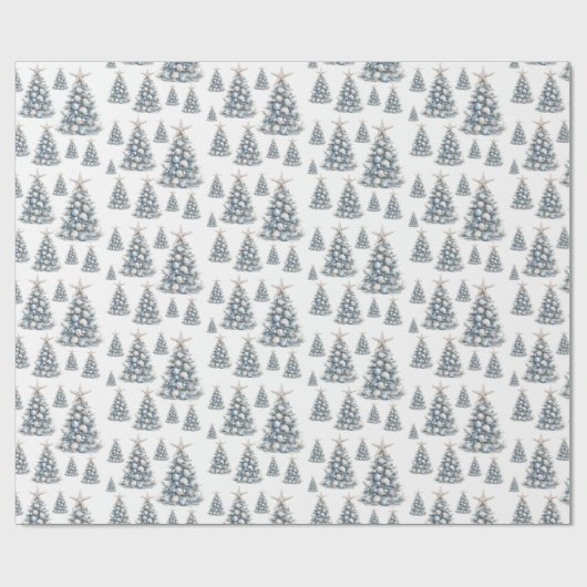 Papier Cadeau Beach Shell Christmas Tree Pattern (Plat)