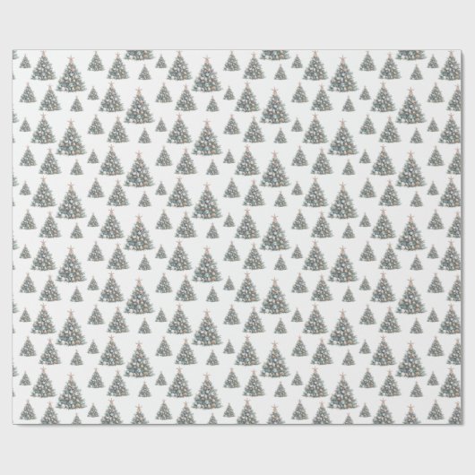 Papier Cadeau Beach Shell Christmas Tree Pattern (Plat)