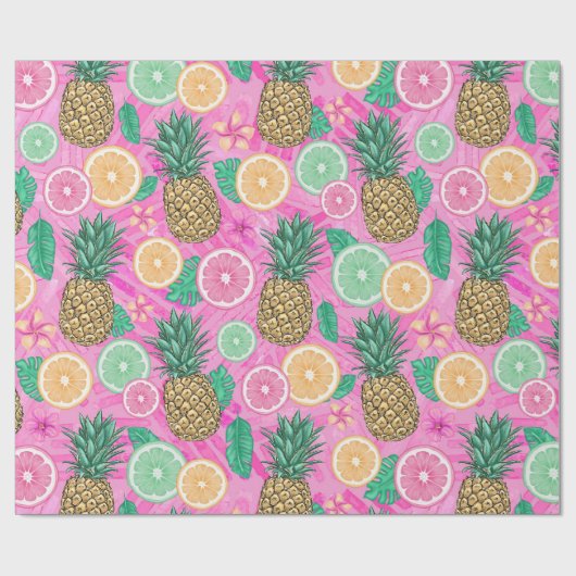 Papier Cadeau Beach Summer Pattern  (Plat)