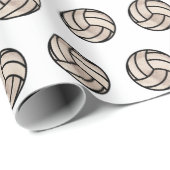 Papier Cadeau Beach Volley Ball (Coin rond)