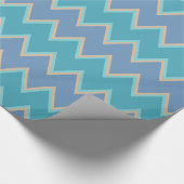 Papier Cadeau Beachy Blue Chevron (Coin)