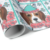 Papier Cadeau Beagle (Coin rond)