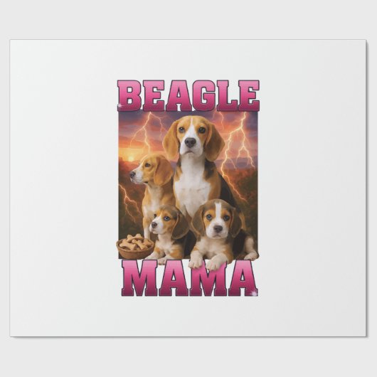 Papier Cadeau Beagle (Plat)