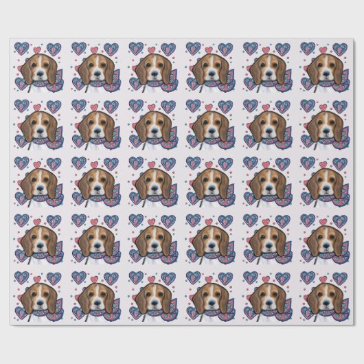 Papier Cadeau Beagle (Plat)