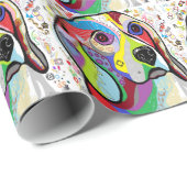 PAPIER CADEAU BEAGLE (Coin rond)