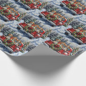 Papier Cadeau Beagle Christmas Red Truck Holiday (Coin)