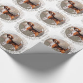 Papier Cadeau Beagle dans un cadre champêtre (Coin)