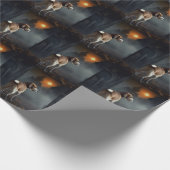 Papier Cadeau Beagle Halloween effrayant (Coin)