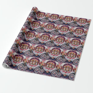 Papier Cadeau Beagles Chien Saint-Valentin
