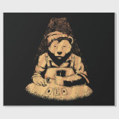 Papier Cadeau Bear Poker Playing Cards Lucky Gambler (Plat)