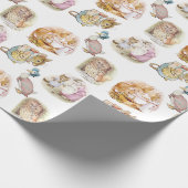 Papier Cadeau Beatrix Potter Bunny Souris Puddle Duck Squirrel (Coin)