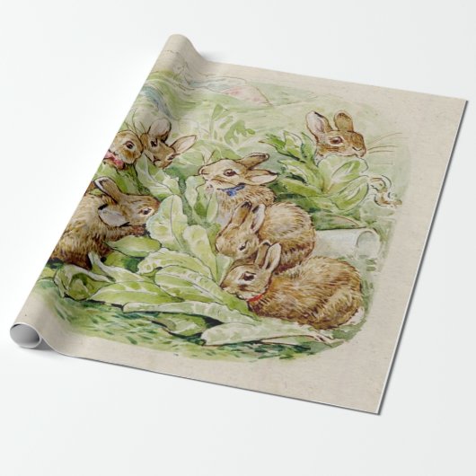 Papier Cadeau Beatrix Potter Cute Bunny (Déroulé)