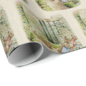 Papier Cadeau Beatrix Potter Cute Bunny (Coin rond)