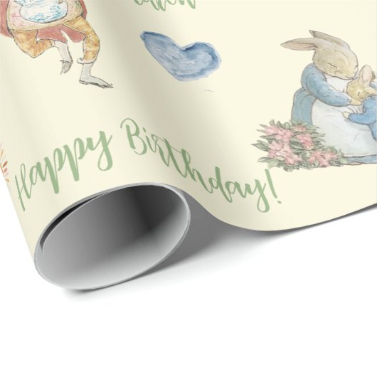 Papier Cadeau Beatrix Potter Cute Peter le lapin et ses amis (Coin rond)