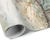 Papier Cadeau Beatrix Potter Peter Rabbit et Benjamin Bunny (Coin rond)
