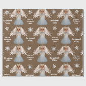 Papier Cadeau Beau ange personnalisé (Plat)