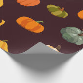 Papier Cadeau Beau arrière - plan d'automne avec des citrouilles (Coin)