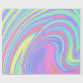 Papier Cadeau Beau Art Holographique en marbre (Plat)