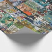 Papier Cadeau Beau Art Impressionniste Élégant (Coin)