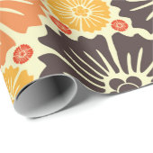 Papier Cadeau Beau Art nouveau rétro (Coin rond)