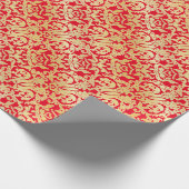 Papier Cadeau Beau baroque d'or élégant motif (Coin)