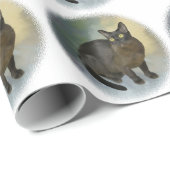 Papier Cadeau Beau birman (Coin rond)