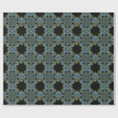 Papier Cadeau Beau bleu extraordinaire jaune (Plat)