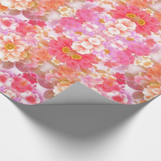 Papier Cadeau Beau Bouquet (Coin)