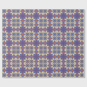 Papier Cadeau Beau Carrelage Boho Talavera (Plat)