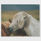 PAPIER CADEAU BEAU CHEVAL COUPLE (Plat)