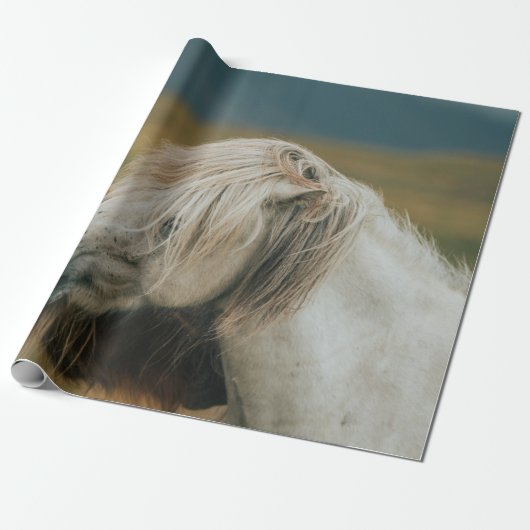 PAPIER CADEAU BEAU CHEVAL COUPLE (Déroulé)