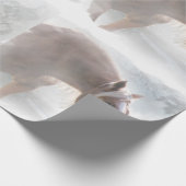 Papier Cadeau Beau Cheval dans la neige Enveloppement cadeau (Coin)