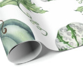 Papier Cadeau Beau Citrouille d'automne (Coin rond)