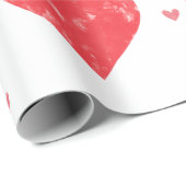 Papier Cadeau Beau Coeurs Assortis le jour de la Saint-Valentin (Coin rond)