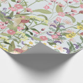 Papier Cadeau Beau colibri dans le jardin fleuri (Coin)