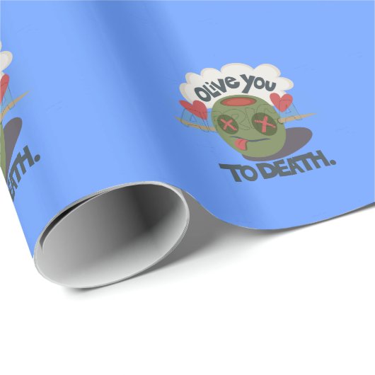 Papier Cadeau Beau Cool J'aime Afrique Art (Coin rond)