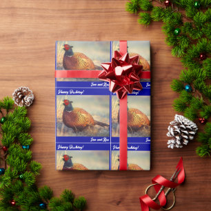 Papier Cadeau Beau Coq Pheasant