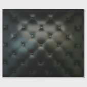 Papier Cadeau Beau cuir noir romantique (Plat)