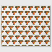 Papier Cadeau Beau éléphant dans le coucher du soleil du Serenge (Plat)