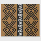 Papier Cadeau Beau Enveloppement Cadeau Africain Bogolan (Plat)