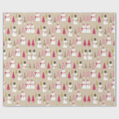 PAPIER CADEAU BEAU HIVER WOODLAND CHRISTMAS (Plat)