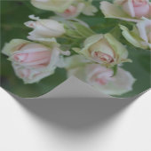 Papier Cadeau Beau jardin rose clair roses (Coin)