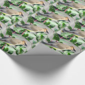 Papier Cadeau Beau jaseur de cèdre (Coin)