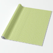 Papier Cadeau Beau Lime Green Pois (Déroulé)