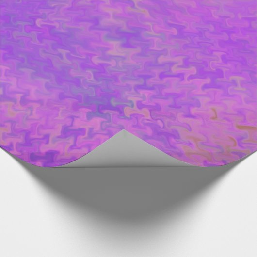 Papier Cadeau Beau look Artsy Bright Violet Marbled Papier (Coin)