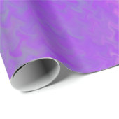 Papier Cadeau Beau look Artsy Bright Violet Marbled Papier (Coin rond)