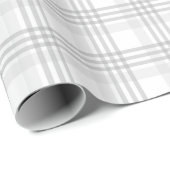 Papier Cadeau Beau Motif À Damier Avec Des Teintes De Gris (Coin rond)
